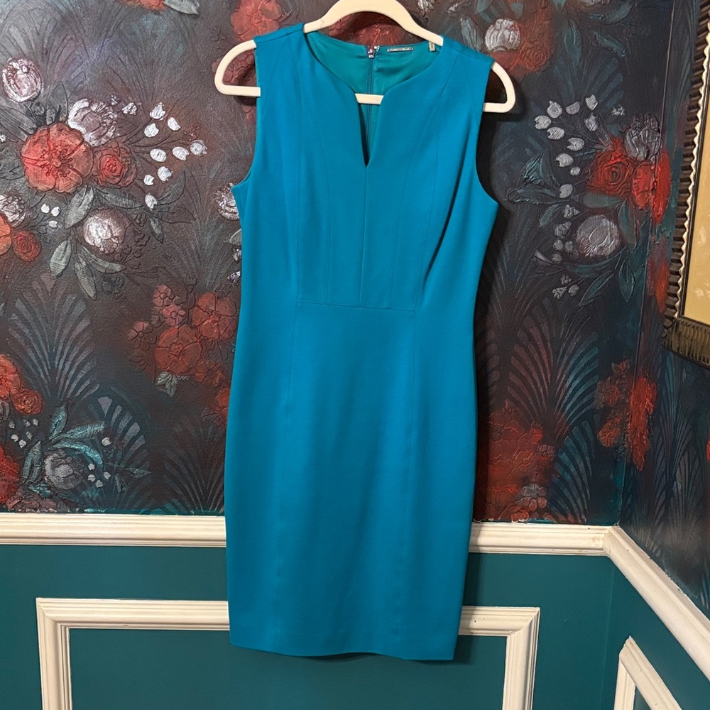 Elie Tahari Vibrant Blue Sleeveless Mini Dress